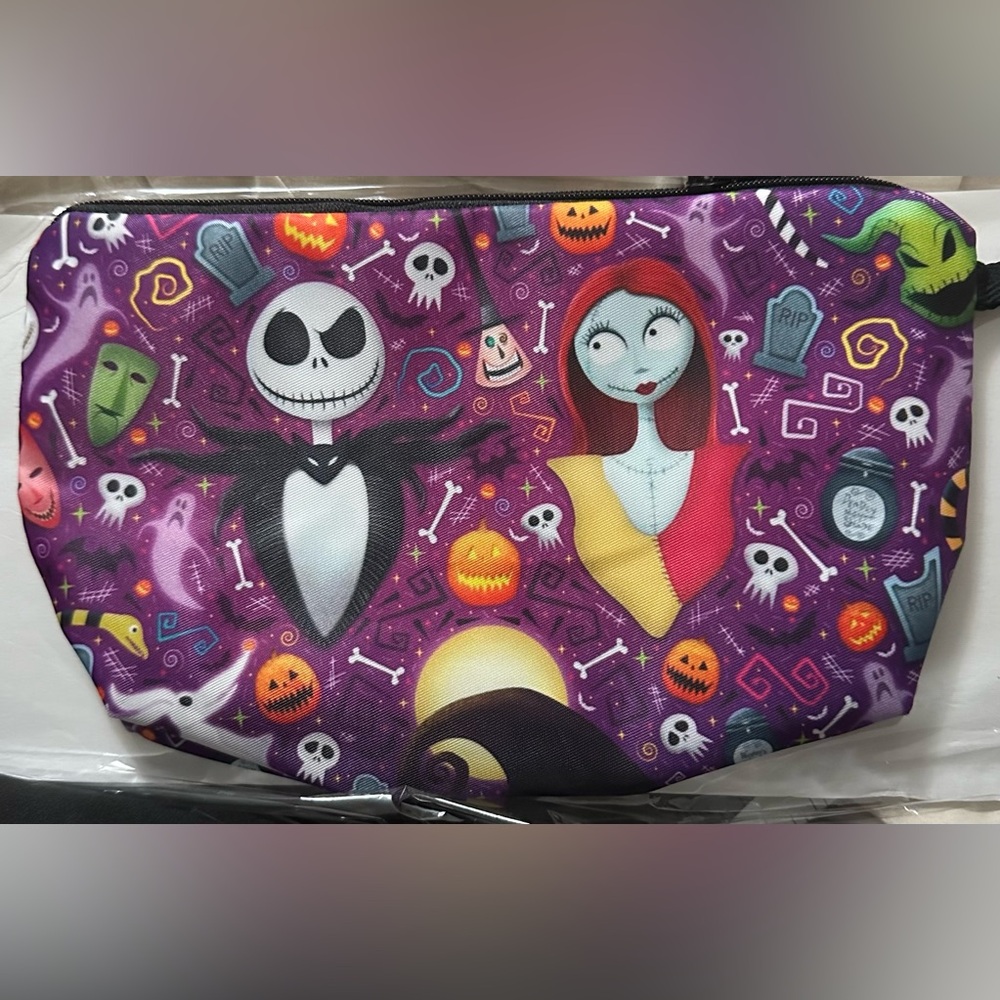 Nightmare Before Christmas Jack and Sally Cosmetic Bag